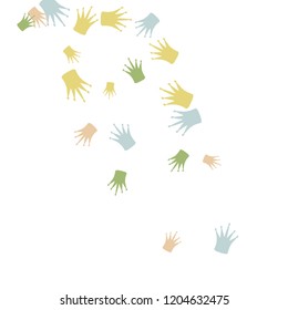 Elegant vector background with colored crowns. Simple gentle template for the card, invitation, printing. Fashionable decoration with beautiful crowns.
