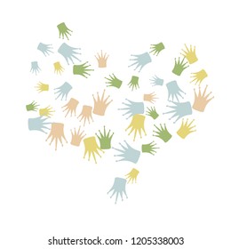 Elegant vector background with colored crowns. Simple gentle template for the card, invitation, printing. Fashionable decoration with beautiful crowns.
