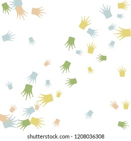 Elegant vector background with colored crowns. Simple gentle template for the card, invitation, printing. Fashionable decoration with beautiful crowns.
