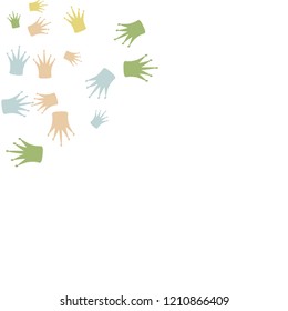 Elegant vector background with colored crowns. Simple gentle template for the card, invitation, printing. Fashionable decoration with beautiful crowns.
