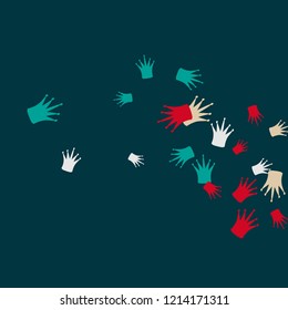 Elegant vector background with colored crowns. Simple gentle template for the card, invitation, printing. Fashionable decoration with beautiful crowns.
