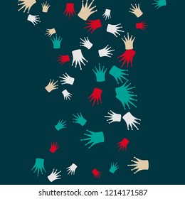 Elegant vector background with colored crowns. Simple gentle template for the card, invitation, printing. Fashionable decoration with beautiful crowns.
