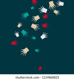 Elegant vector background with colored crowns. Simple gentle template for the card, invitation, printing. Fashionable decoration with beautiful crowns.
