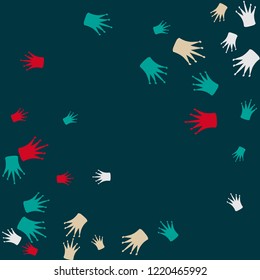 Elegant vector background with colored crowns. Simple gentle template for the card, invitation, printing. Fashionable decoration with beautiful crowns.
