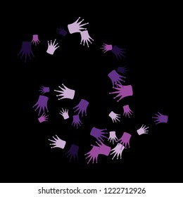 Elegant vector background with colored crowns. Simple gentle template for the card, invitation, printing. Fashionable decoration with beautiful crowns.
