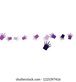 Elegant vector background with colored crowns. Simple gentle template for the card, invitation, printing. Fashionable decoration with beautiful crowns.

