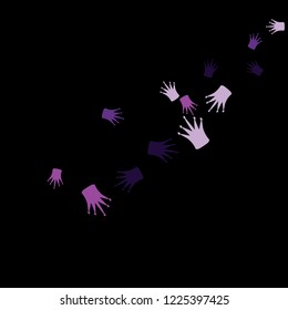Elegant vector background with colored crowns. Simple gentle template for the card, invitation, printing. Fashionable decoration with beautiful crowns.
