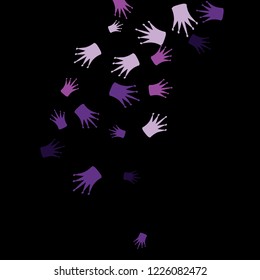 Elegant vector background with colored crowns. Simple gentle template for the card, invitation, printing. Fashionable decoration with beautiful crowns.
