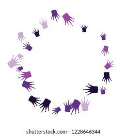Elegant vector background with colored crowns. Simple gentle template for the card, invitation, printing. Fashionable decoration with beautiful crowns.