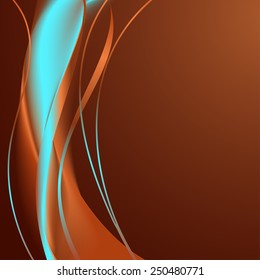 elegant vector background for design turquoise with orange