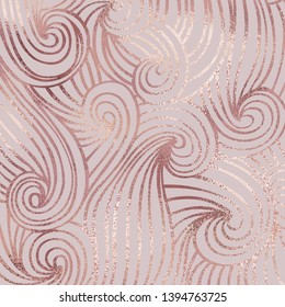 Elegant Vector Background Imitation Rose Gold Stock Vector (Royalty