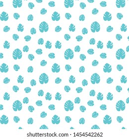 Elegant vector background with leaves. repeating summer tropical pattern
