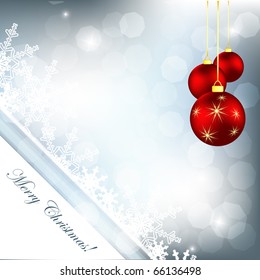 elegant vector background with snowflakes and decoration. Eps10
