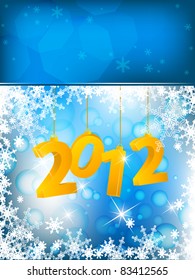 elegant vector background with snowflakes and decoration. Eps10