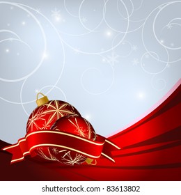 elegant vector background with snowflakes and decoration. Eps10