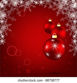 elegant vector background with snowflakes and decoration. Eps10