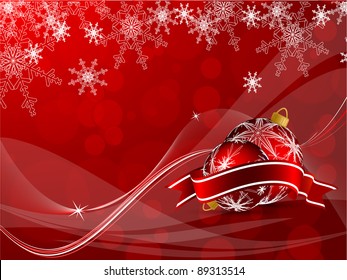 elegant vector background with snowflakes and decoration. Eps10
