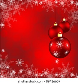 elegant vector background with snowflakes and decoration. Eps10
