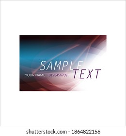 elegant vector based business card design