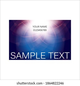 elegant vector based business card design