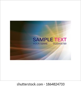 elegant vector based business card design