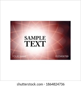 elegant vector based business card design