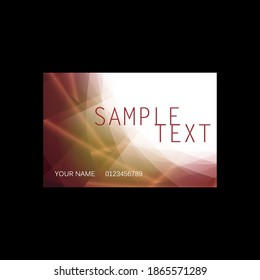 elegant vector based business card design