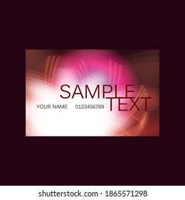 elegant vector based business card design