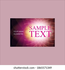 elegant vector based business card design