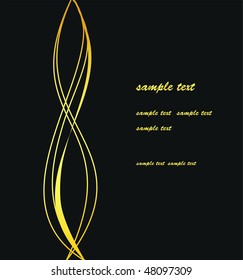 elegant vector black and gold background