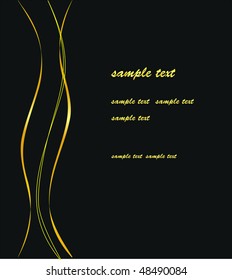 elegant vector black and gold background