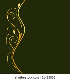elegant vector black and gold background