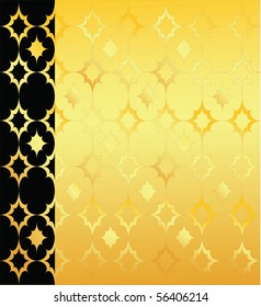 elegant vector black and gold background
