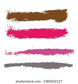 Elegant Vector Black Grunge Brush Stroke