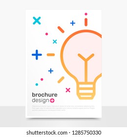 Elegant Vector Brochure Design. Idea Flyer Mockup. Business Brochure Templates. EPS10