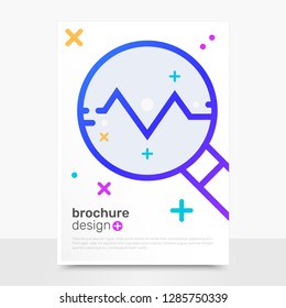 Elegant Vector Brochure Design. Research Flyer Mockup. Business Brochure Templates. EPS10
