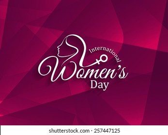 Elegant vector card design for Women's day. 