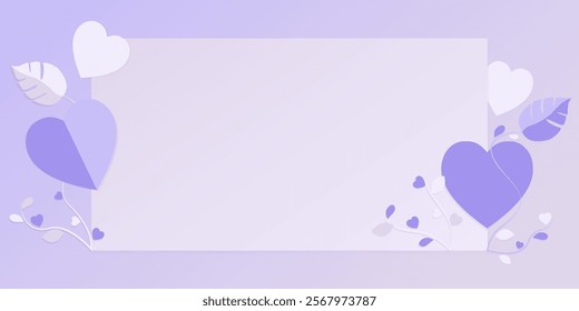 Elegant vector card template in purple tones, featuring abstract patterns and delicate accents. Perfect for greeting cards, invitations, event promotions, social media posts, and decorative designs