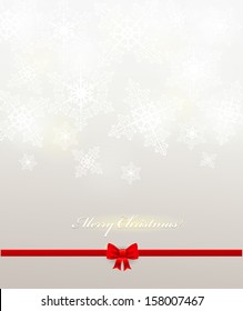 Elegant Vector Christmas background with white snowflakes. Vector design