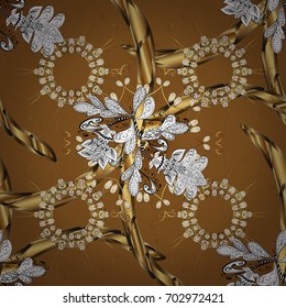 Elegant vector classic pattern. Abstract background with repeating elements. And golden pattern.