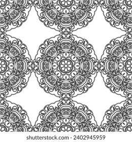 Elegant vector classic pattern. Seamless abstract background with repeating elements
