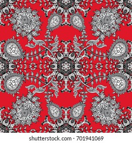 Elegant vector classic pattern. Seamless abstract background with repeating elements. And white pattern.