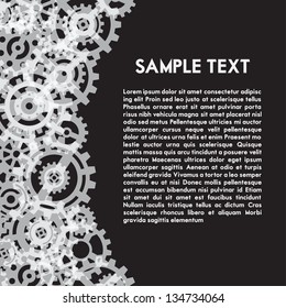 Elegant Vector Cogwheel Background | EPS 10