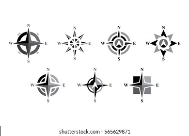 Elegant Vector Compass Set