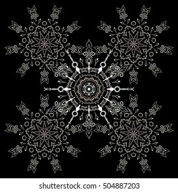 Elegant vector damask wallpaper. Vintage seamless pattern in beige colors. Seamless background.