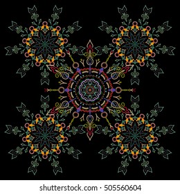 Elegant vector damask wallpaper. Vintage seamless pattern. Seamless background.