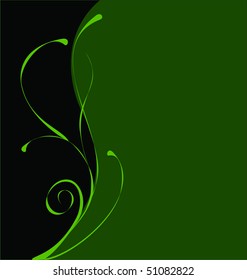 Elegant vector dark green background