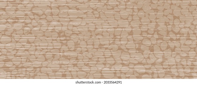 Elegant vector delicate background in beige-brown tones with the texture of small stones and longitudinal folds. Abstract background with stones and stripes. An elegant template for your design.