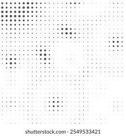 Elegant Vector Design in Retro Halftone Style with Gradient Dot Burst Perfect Black and White for Product Marketing and Backgrounds