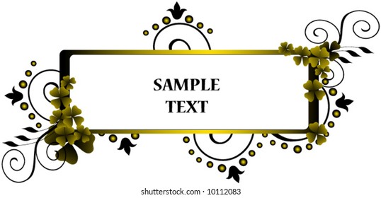 Elegant  Vector Design for St. Patrick's Day with Four Leaf Clovers